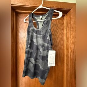 Athleta Gray Camo Tank Top